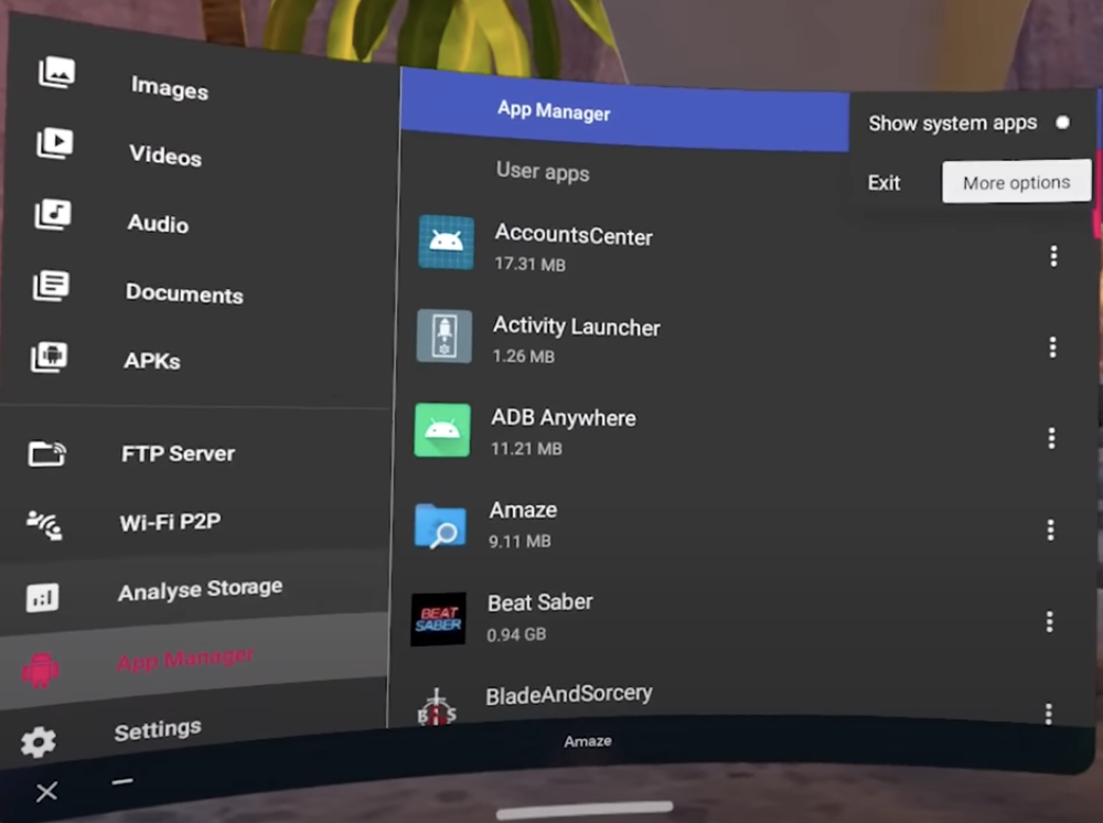 Установка пиратских приложений и игр Meta Quest